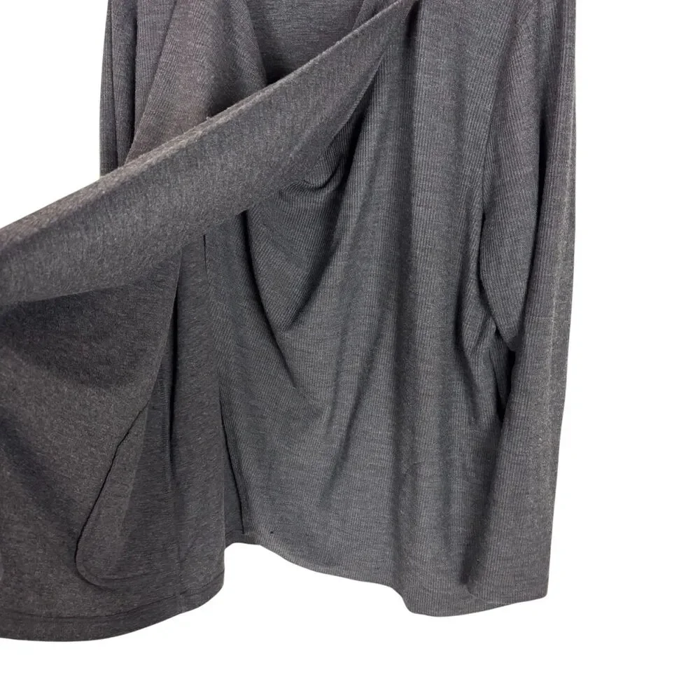 Weekends by Chico's Gray Cowl Neck Sweater Women's 3 USA XL